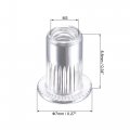 Uxcell M3 Rivet Nuts Aluminium Alloy Knurled Flat Head Threaded Insert Nut Silver 100pcs