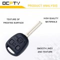 Ocpty 1x Flip Key Entry Remote Control Fob Transponder Ignition For 04 05 06 07 08 09 10 Lexus Rx330 Rx350 Rx400h Rx450h