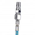 6 Foot Airbrush Hose Nylon Braided Air Standard 1 8 4 Size With Adapter Fitting On Both Ends