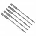 Uxcell 5pcs 100mm 1 4 Hex Shank 3mm Ph1 Magnetic Phillips Head Screwdriver Bits S2 High Alloy Steel