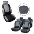 Ocpty Car Seat Cover Stretchy Universal Cushion W Headrest 100 Breathable Automotive Accessories Durable For Most Cars Grayi