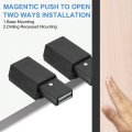 2 Pcs Magnetic Push Latches For Cabinet Door 44x1 54 Inch To Open Latch Hardware Hidden Release Drawer Pull On Closet Touch