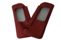 Autoguru Sunvisors 2pc Cover Leather Made For Acura Rsx 2002-2006 Red