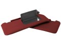 Autoguru Sunvisors 2pc Cover Leather Made For Acura Rsx 2002-2006 Red