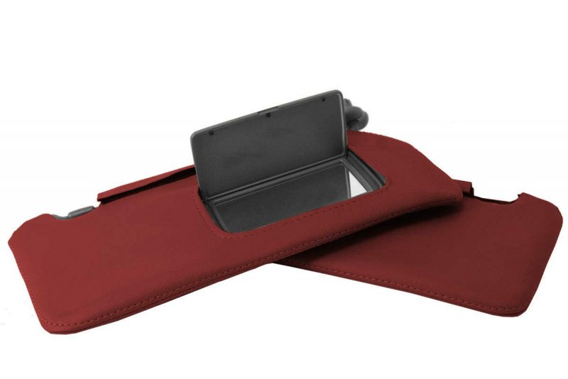 Autoguru Sunvisors 2pc Cover Leather Made For Acura Rsx 2002-2006 Red