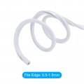 Uxcell Edge Trim White U Shape Protector Rubber With Steel Clips Fits 1 64 -1 16 14 76ft 4 5meter Length Door Guards