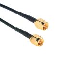 Rg174 Sma Coaxial Cable 50 Ohm Male To Co-174smax200-010 10 Ft Black Braided Military Grade For Rf Equipment And Antennas 