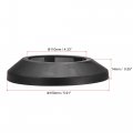 Uxcell Pipe Cover Decoration 110mm Pp Plastic Escutcheon Water Drain Line Black 4pcs