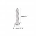 Uxcell 2x10mm Self Tapping Screws Phillips Pan Head Screw 316 Stainless Steel Fasteners Bolts 50pcs
