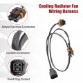 X Autohaux Radiator Cooling Fan Wiring Harness Wire For Dodge Charger Magnum 2006-2008 Chrysler 300 2005-2008 Replacement