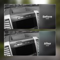 For F150 Emergency Llight Switch Trim Decorative Panel Fit 2015 2016 2017 2018 2019 2020 Ford Carbon Fiber Grain