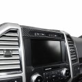 For F150 Emergency Llight Switch Trim Decorative Panel Fit 2015 2016 2017 2018 2019 2020 Ford Carbon Fiber Grain