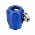X Autohaux 5 Pcs An4 Hex Car Hose Finisher Flexible Rubber Pipe Clamp With Screw Band Adapter Fitting For Oil Fuel Water Tube