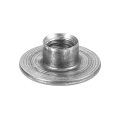 M6 T-nuts 50pcs Carbon Steel Tee Nut Round Base Weld Nuts 6mm Height Through Hole Flange Insert Female Thread Plate Dark Gray 