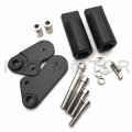 Httmt Mt219-055- No Cut Frame Slider Protector Compatible With 2009-2012 Yzf R1 Yzfr1 Yzf-r1 Black