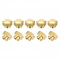 Brass Knurled Thumb Nuts M5x0 8mm Round Stepped Knobs Fasteners For 3d Printer Electronic Equipment 24pcs 
