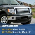 Full Led Projector Front Bumper Driving Fog Light Lamps Compatible With Ford F-150 Lincoln Mark Lt 2011-2014 Driver And