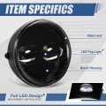 Full Led Projector Front Bumper Driving Fog Light Lamps Compatible With Ford F-150 Lincoln Mark Lt 2011-2014 Driver And