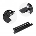Qiilu Flip-up License Plate Holder Frame Bracket With Screws And Nuts Universal 180a Angle Adjustable Car Registration Tag