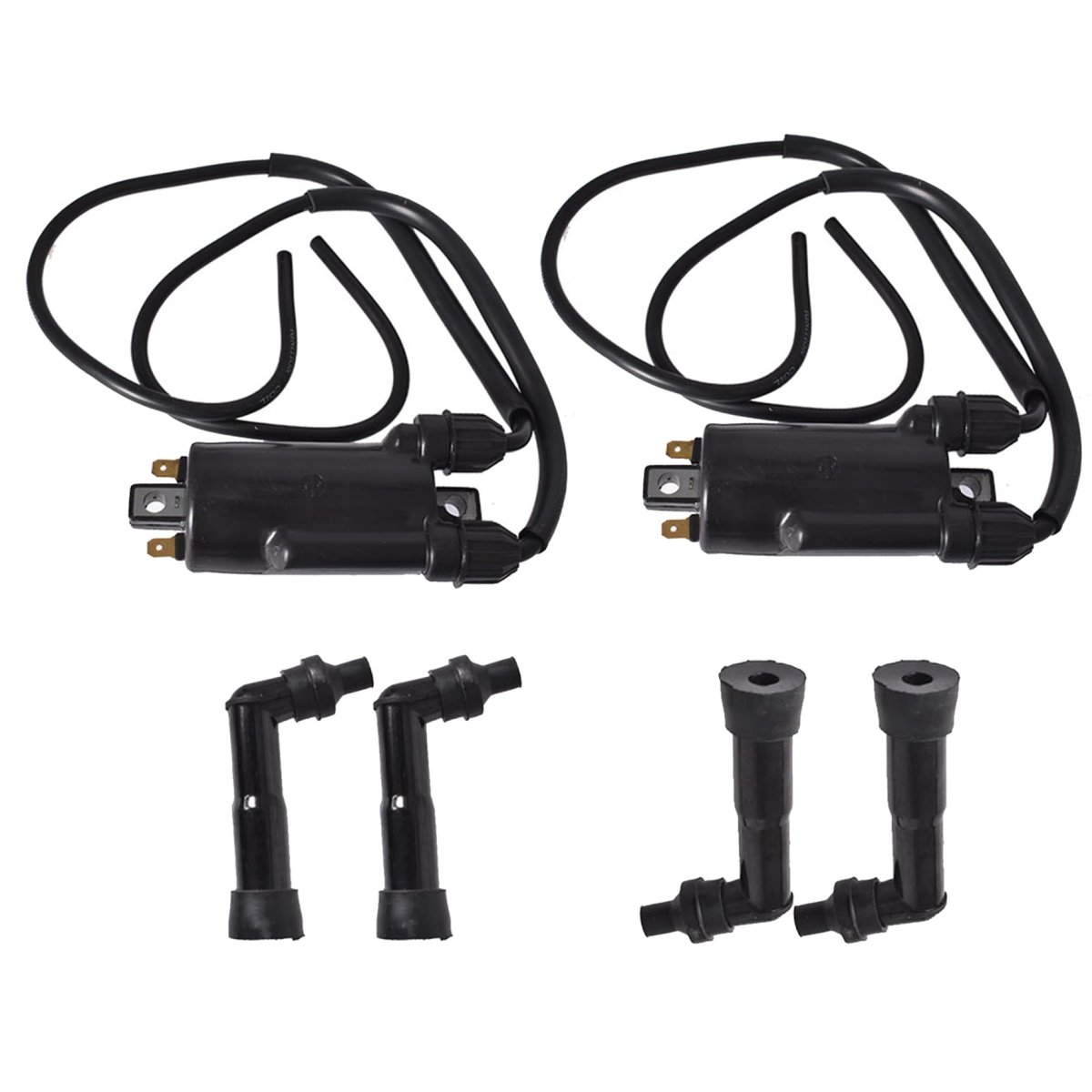 Ignition Coils And Caps Replacement For Honda Cb650 Cb650c Gl1100 Gl1200 Cb650sc Nighthawk Black 30500-422-003
