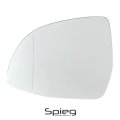 Spieg Driver Side Mirror Glass Replacement For Bmw X3 X4 X6 F16 F25 F26 Heated With Backing Plate Lh