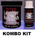 Leather Refinish Color Restorer Cleaner Conditioner-preparer Combo Kit Dark Brown 