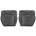 Front Driver And Passenger Bottom Seat Covers For Wrangler 2007 2012 Black Artificial Leather With Installation Holes Custom 