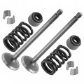 Caltric 2x Exhaust Valve Kit Compatible With Yamaha 28p-12121-00-00 5vk-12113-00-00 5h0-12119-00-00