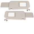 Ocpty Left Right Sides Beige Sun Visor With Sunroof Fit For 2006 2007 2008 2009 2010 2011 2012 2013 Toyota Rav4 74320-42501-b3