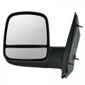 Koolzap For 08-20 Chevy Express Savana Van Rear View Mirror Manual Textured Black Left Side 