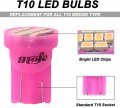 Glofe Pink Purple T10 194 168 Led Instrument Panel Gauge Cluster Dashboard Lights Bulbs With Twist Lock Socket Super Bright 12v