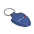 Dodge Blue Shield-shape Style Genuine Leather Key Chain Official Licensed