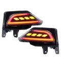 Kimiss Brake Light Pair Led Rear Bumper Driving Lamp Turn Signal Fit For 2016a 2018 