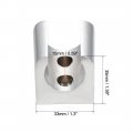 Uxcell Shower Head Holder Zinc Alloy Wall Mount Handheld Bracket 31x33x35mm