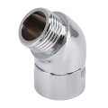 Shower Brass Elbow Adapter Simple Installation Accessory For Various Use Needs Silver