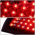 Auto Dynasty Compatible With Chevy Silverado Gmc Sierra Pair Of Black Housing Clear Lens Led Brake Tail Lights