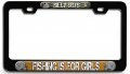Silly Boys Fishing Is For Girls 3d Metal License Plate Frame Black Heavy Duty Steel Tag Holder Auto Suv And Truck Universal Fit 