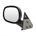 Ocpty Black Driver Side View Mirror Textured With Manual Adjustment Folding Compatible For 1998-2002 Dodge Ram 2500 55076479ab