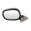 Ocpty Black Driver Side View Mirror Textured With Manual Adjustment Folding Compatible For 1998-2002 Dodge Ram 2500 55076479ab
