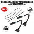 Topteng 2x Camshaft Adjuster Wiring Harness 2711502733 Fit For Benz W203 C-class W204 C209 A209 Clk W211 E-class W212 R171 Slk