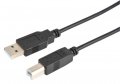 Multicomp Pro Mc0025 Usb Cable Type B Plug 6 Ft A 2 M 2 0 Black-6pack 