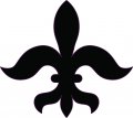 Stickertalk Fleur De Lis Vinyl Sticker 5 Inches By 5 