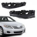 G-plus Front Left Right Side 1pair Bumper Brackets Compatible With Toyota Corolla To1043110 To1042110 2009-2010 Black