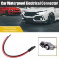 X Autohaux 3pcs 14awg 2 Pins Way Car Waterproof Electrical Wire Cable Automotive Connector For Auto Motorcycle Scooter Truck