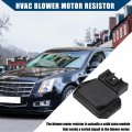 Hihaha 25770670 Hvac Blower Motor Resistor For Cadillac Dts 2006-2011 Ac Control Module Durable 1 Pcs Silver Tone