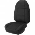 Hecasa Full Set Seat Covers Compatible With 1991-1995 Jeep Wrangler Yj Front And Rear Black Cloth Cover