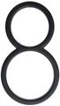 The Hillman Group 843228 5-inch Die Cast Floating Flush House Number Aged Bronze 2 Pack 