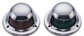 Marine Boat Navigational Side Light Pair Top Mount Red And Green Splashproof 