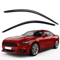 Wv92359 Outside Mount Side Window Visors Rain Guards For 2015 2023 Ford Mustang Coupe Dark Smoke Acrylic Vent Deflectors 2 