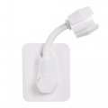 Uxcell Shower Head Holder Adjustable Handheld Showerhead Adhesive Bracket White 2pcs